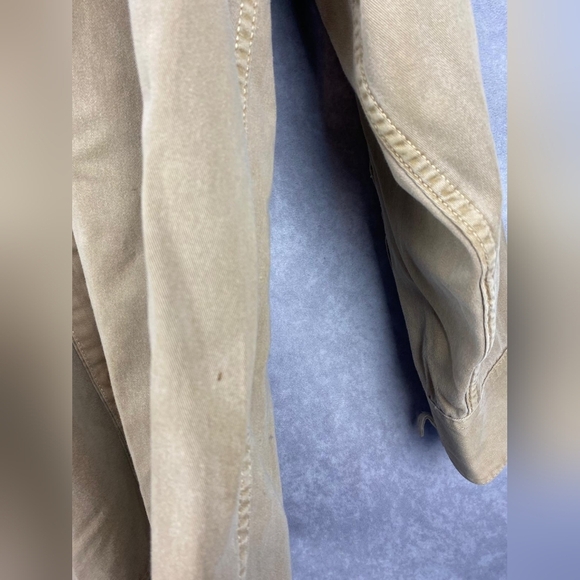 Levi’s khaki long sleeve shirt size XL twill western Cotton - Picture 11 of 12
